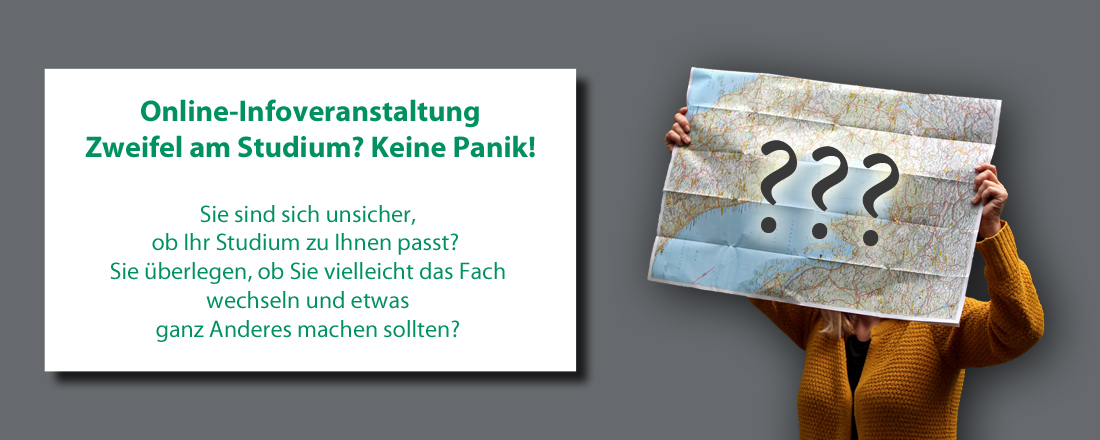 Sliderbild mit Mensch mit Landkarte und Daten zum Webinar